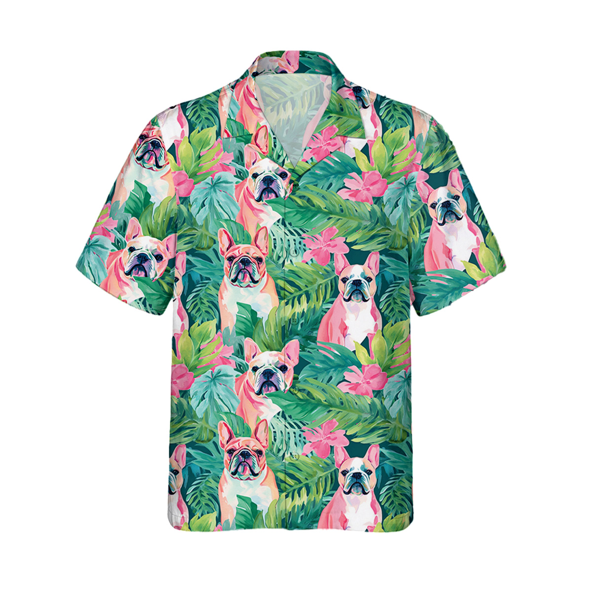 Bulldog Hawaiihemd | Hawaii Shirt – Bild 2
