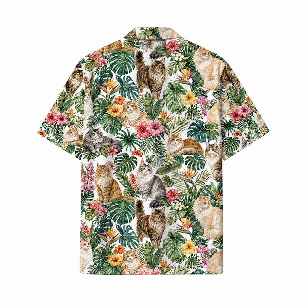Hawaiihemd Norwegische Waldkatze Hawaiihemd | Hawaii Shirt – Bild 3