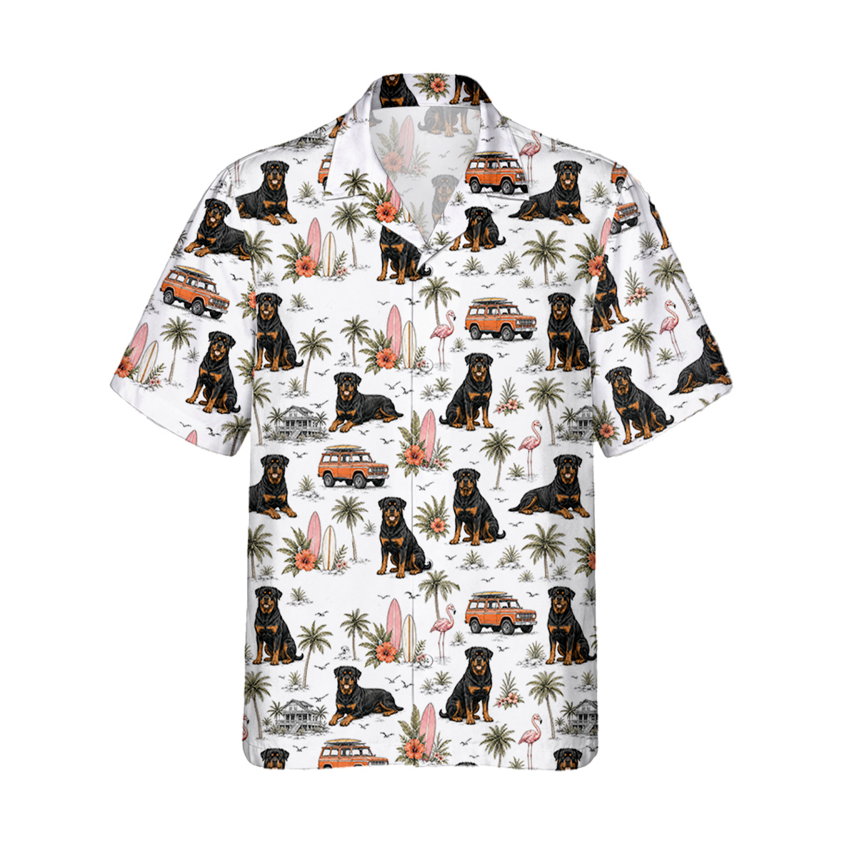 Rottweiler Hawaiihemd | Hawaii Shirt – Bild 2